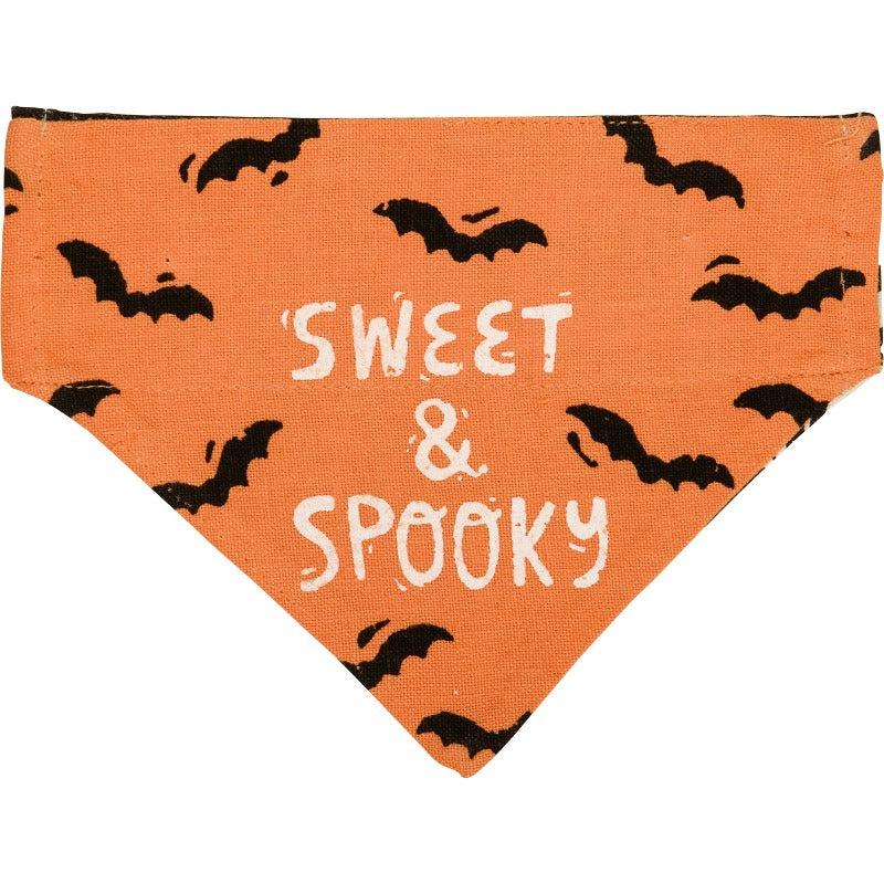 Halloween Reversible Collar Bandana "Sweet & Spooky" / "My Mummy Loves Me"