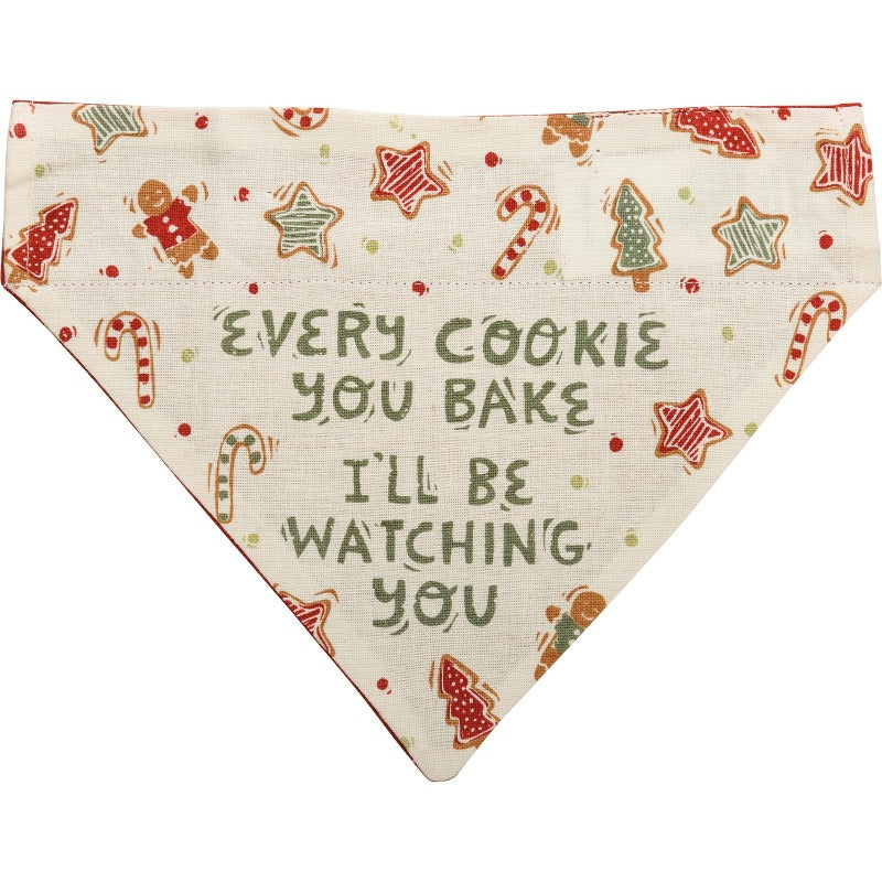Christmas Reversible Dog Bandana "Elf" / "Cookie Bake"