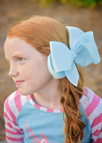 Texas Size Big Hair Bows - French Clip - 6.5" - 36 colors