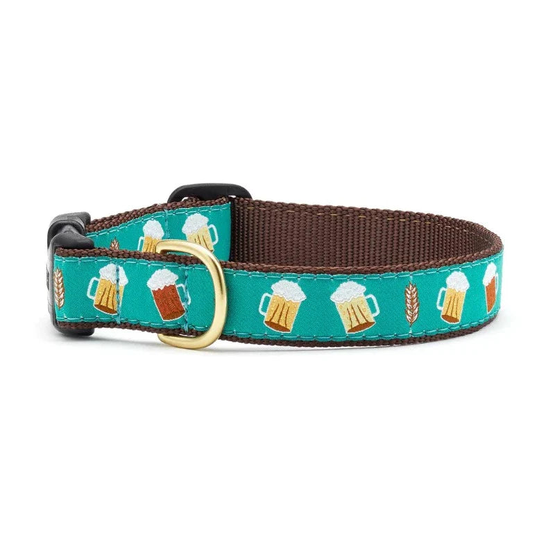 Up Country Beer Dog Collar & Leash Matching Set
