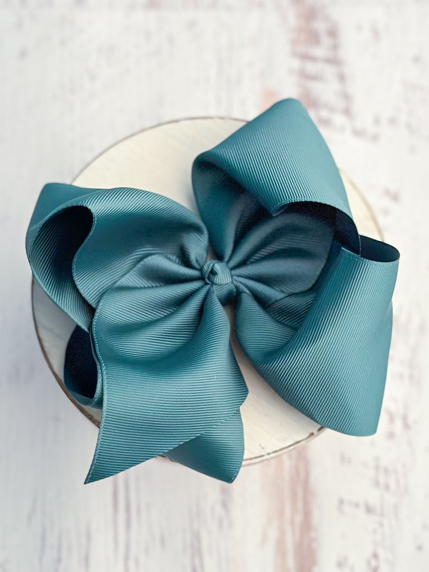 Texas Size Grosgrain Hair Bow - Alligator Clip - 6.5" - 36 colors