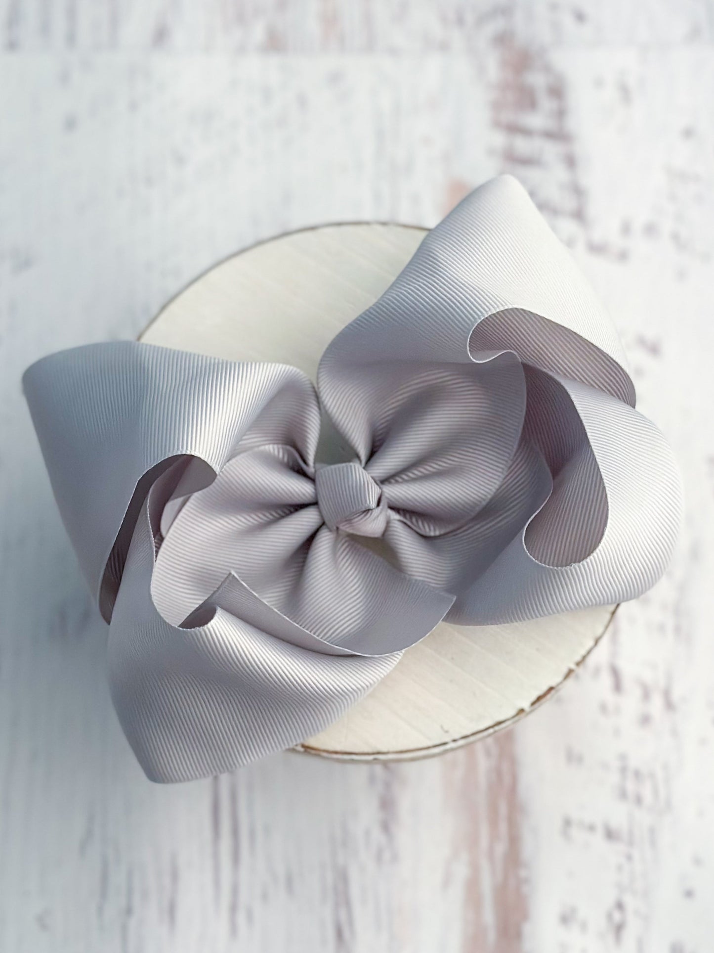 Texas Size Grosgrain Hair Bow - Alligator Clip - 6.5" - 36 colors