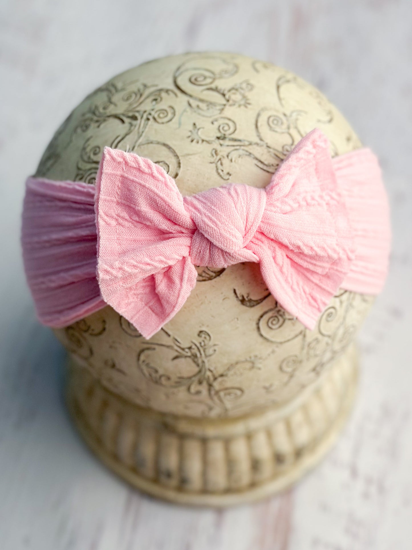 Cable Knit Bow Headbands