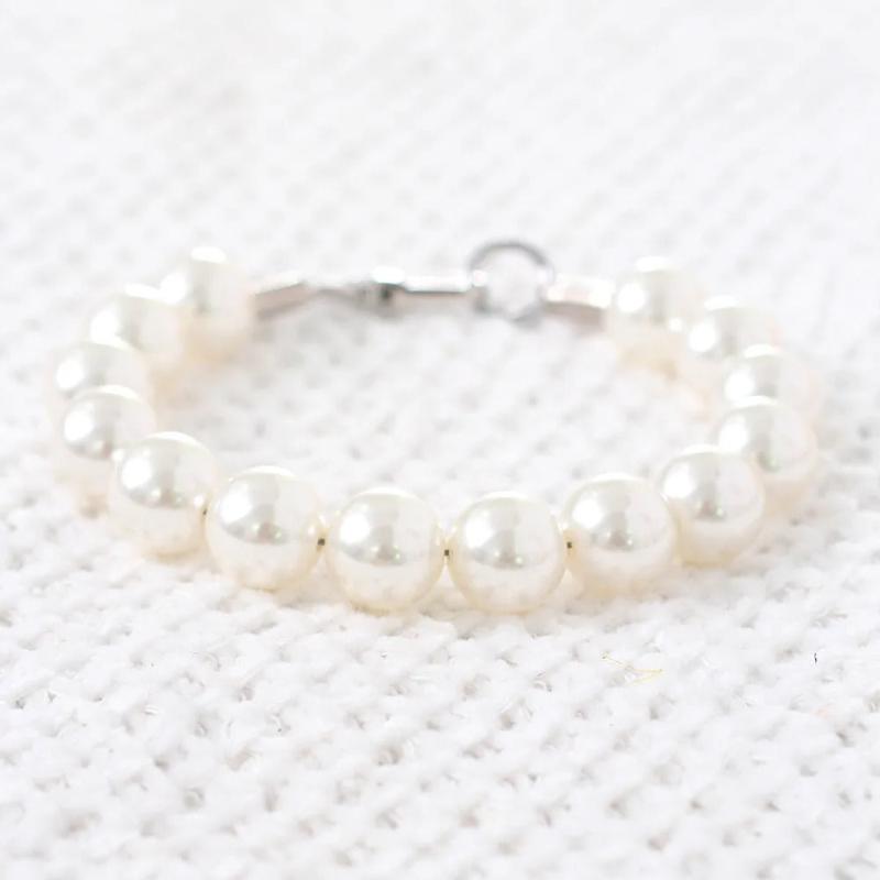Large Pearl Dog Collar Necklace
