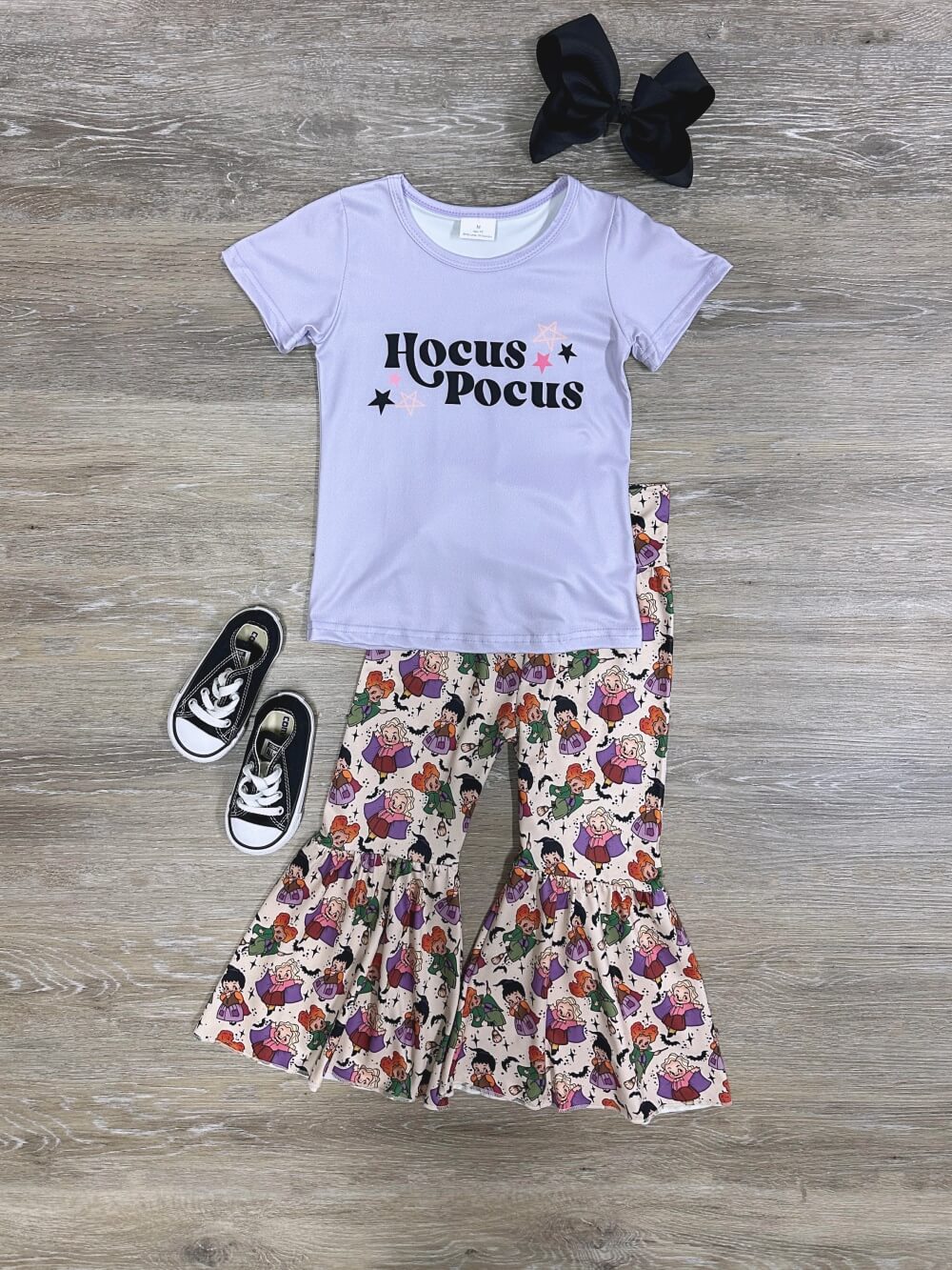 Magic & Mischief Girls Hocus Pocus Bell Bottom Outfit