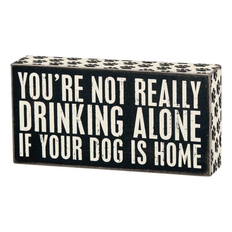 Box Sign - You're Not Really Drinking Alone