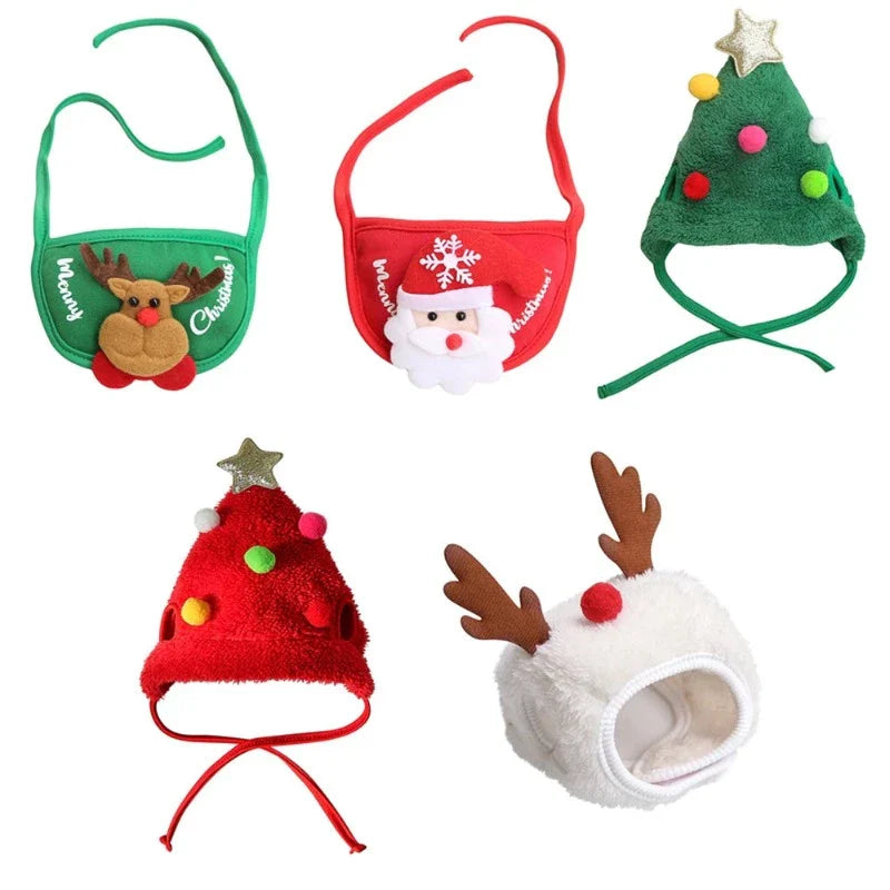 Christmas Dog Hats and Bibs