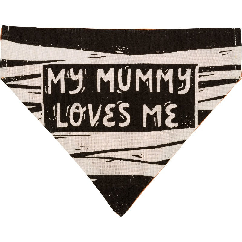 Halloween Reversible Collar Bandana "Sweet & Spooky" / "My Mummy Loves Me"