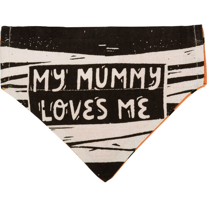 Halloween Reversible Collar Bandana "Sweet & Spooky" / "My Mummy Loves Me"