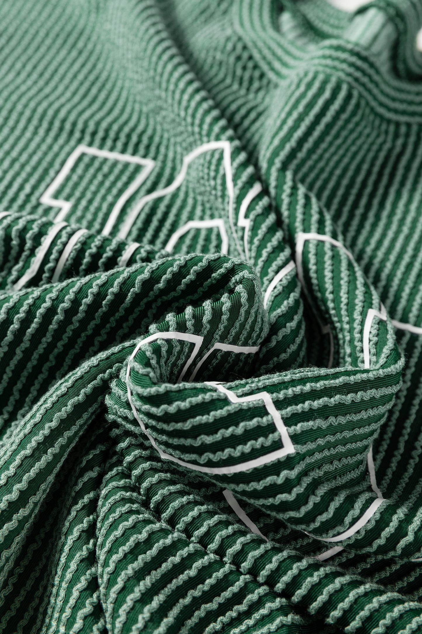 Black Twisted Rib Outlined Merry Letter Graphic Loose Long Sleeve Top