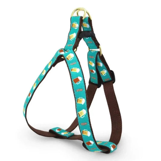 Up Country Beer Dog Harness & Leash Matching Set