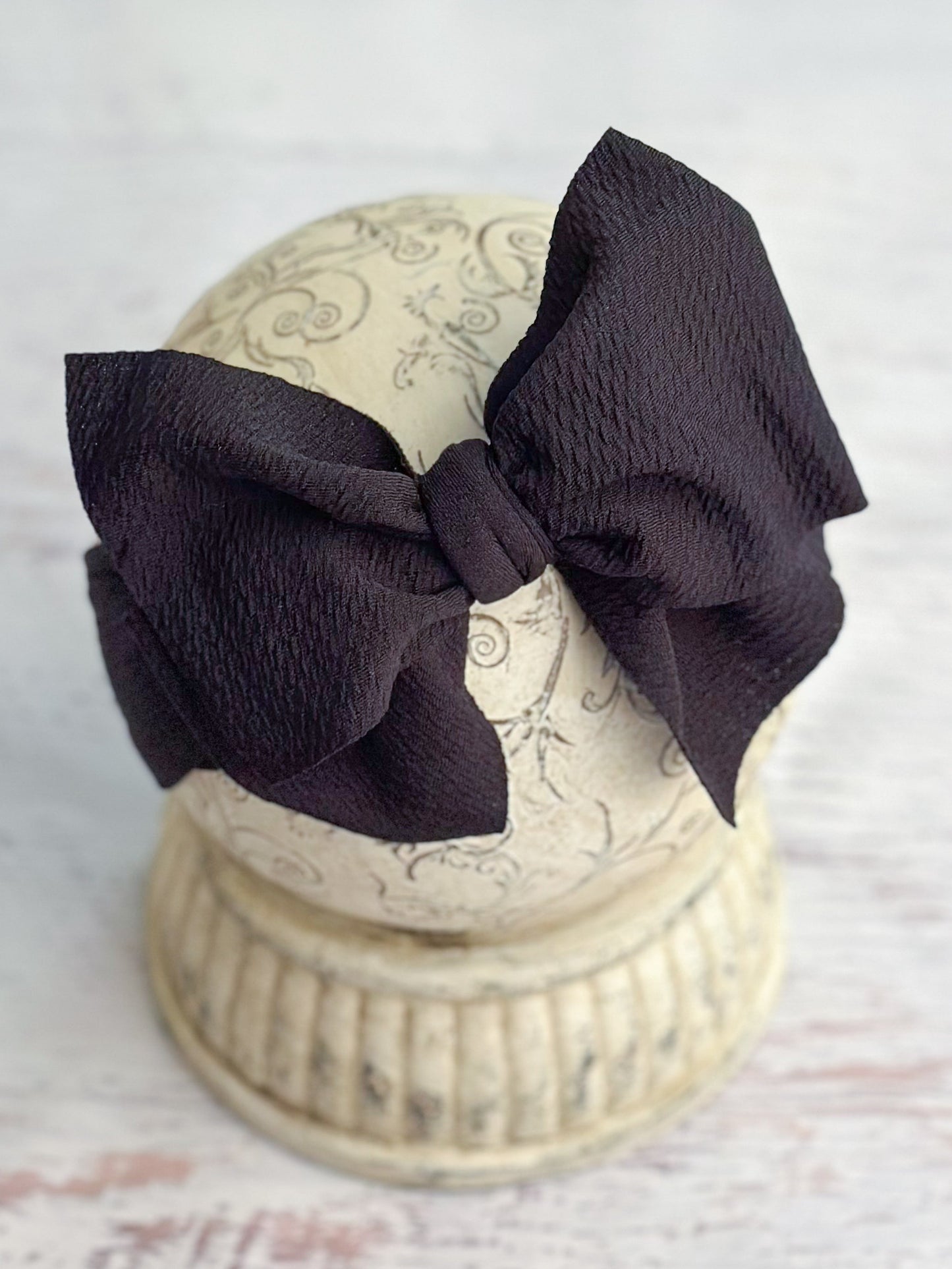 Double Bow Headbands - Solid Colors (White & Hot pink)