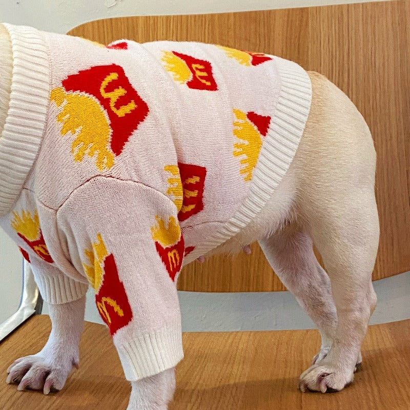 McD French Fry Dog Sweater