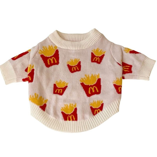 McD French Fry Dog Sweater